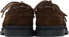 Hugo Brown Suede Boat Shoes