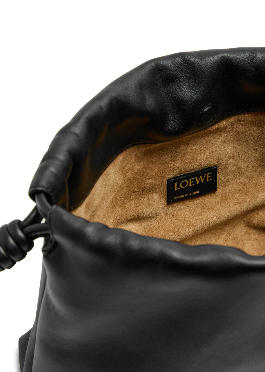 Loewe Flamenco Medium Leather Clutch - Black - One Size