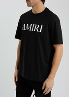 Amiri Core Logo-print Cotton T-shirt Black