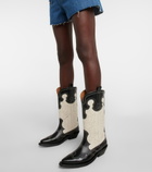 Ganni - Leather cowboy boots