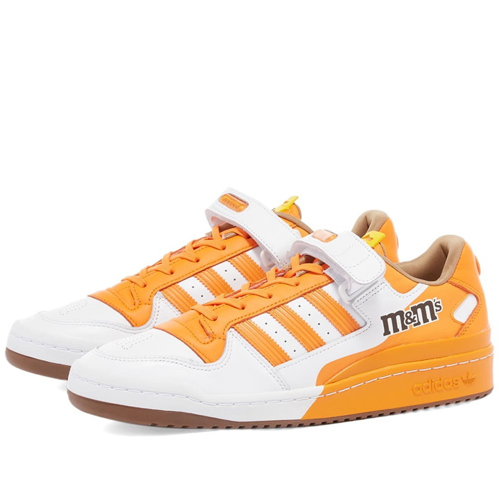 Photo: Adidas x M&M's Forum Lo 84 Sneakers in White