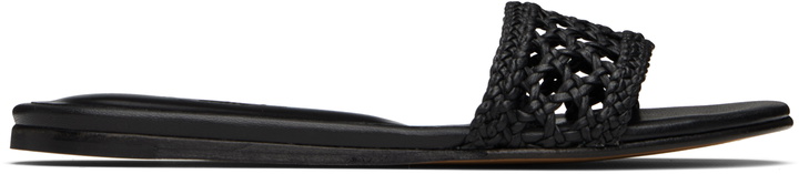 Photo: Le Monde Beryl Black Woven Pool Slides
