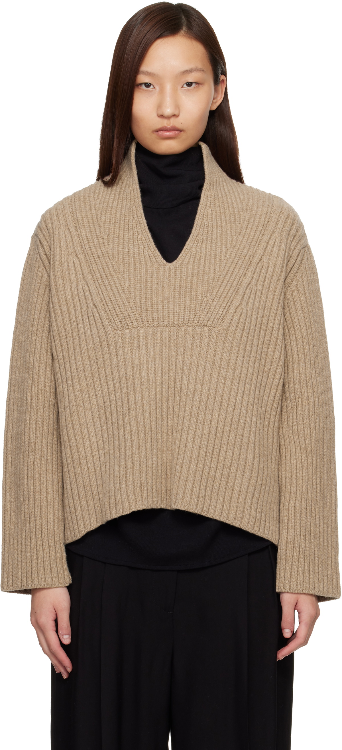 Proenza Schouler Beige Proenza Schouler White Label Meron Sweater