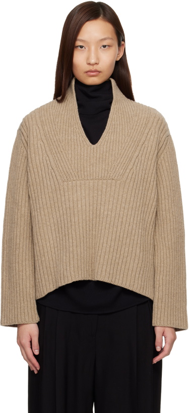 Photo: Proenza Schouler Beige Proenza Schouler White Label Meron Sweater