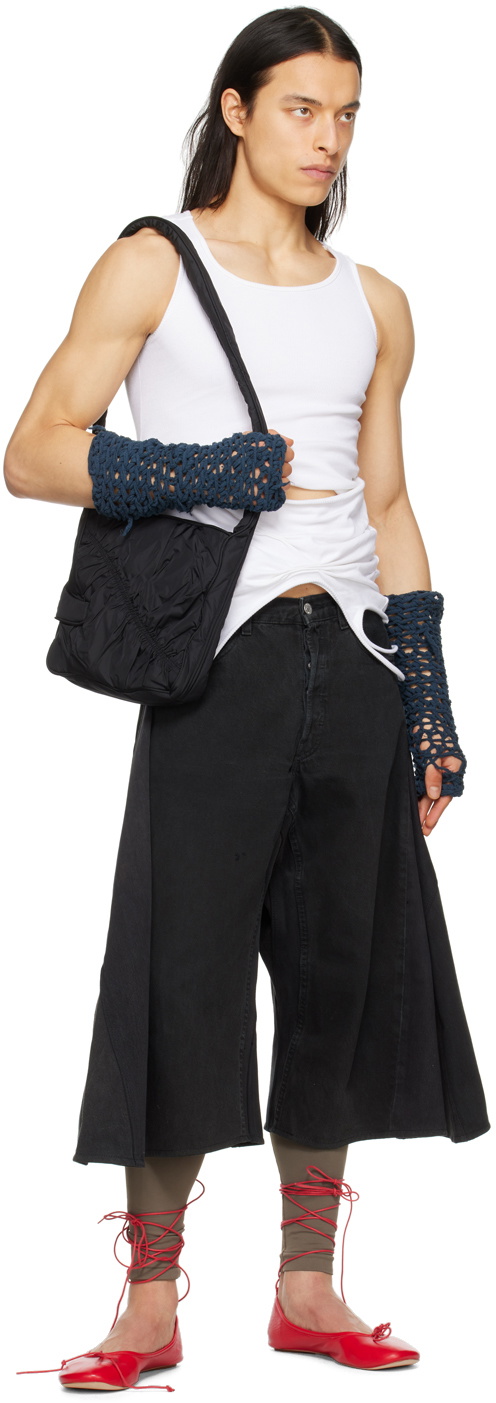 Mainline:RUS/Fr.CA/DE Black Ruched Bag