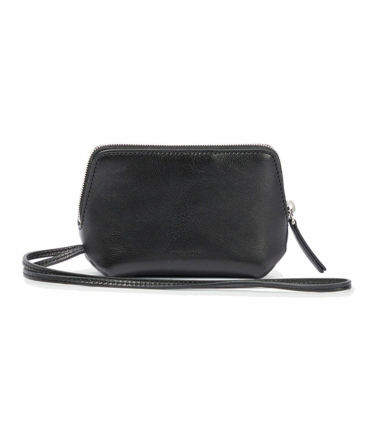 バッグ THE ROW Owen Pouch Grain Leather black THE ROW Owen Leather Pouch | endource
