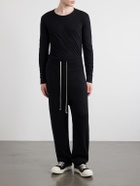 Rick Owens - Straight-Leg Knitted Cashmere-Blend Sweatpants - Black