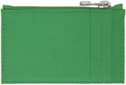 Bottega Veneta Green Rubber Card Holder