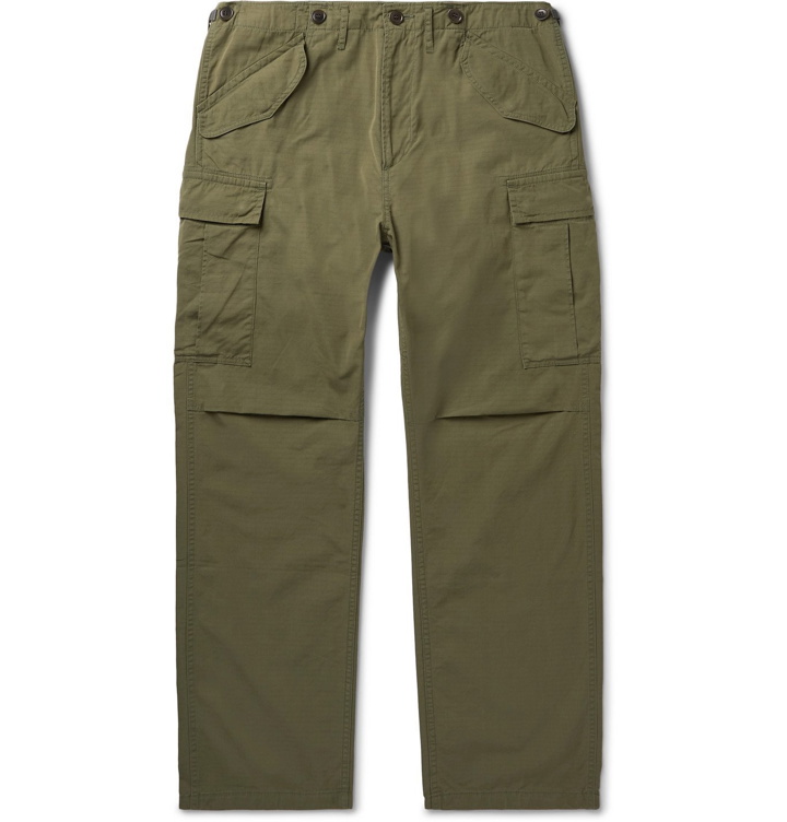 Photo: visvim - Jumbo Cotton-Blend Twill Cargo Trousers - Green
