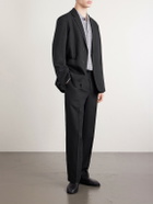 ATON - Linen and Wool-Blend Suit Jacket - Black