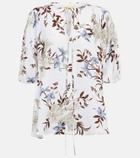 Erdem - Eleni printed linen blouse