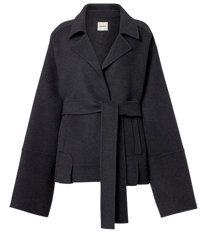 Photo: Khaite Alder belted wool jacket