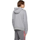 Thom Browne Grey Loopback 4-Bar Hoodie