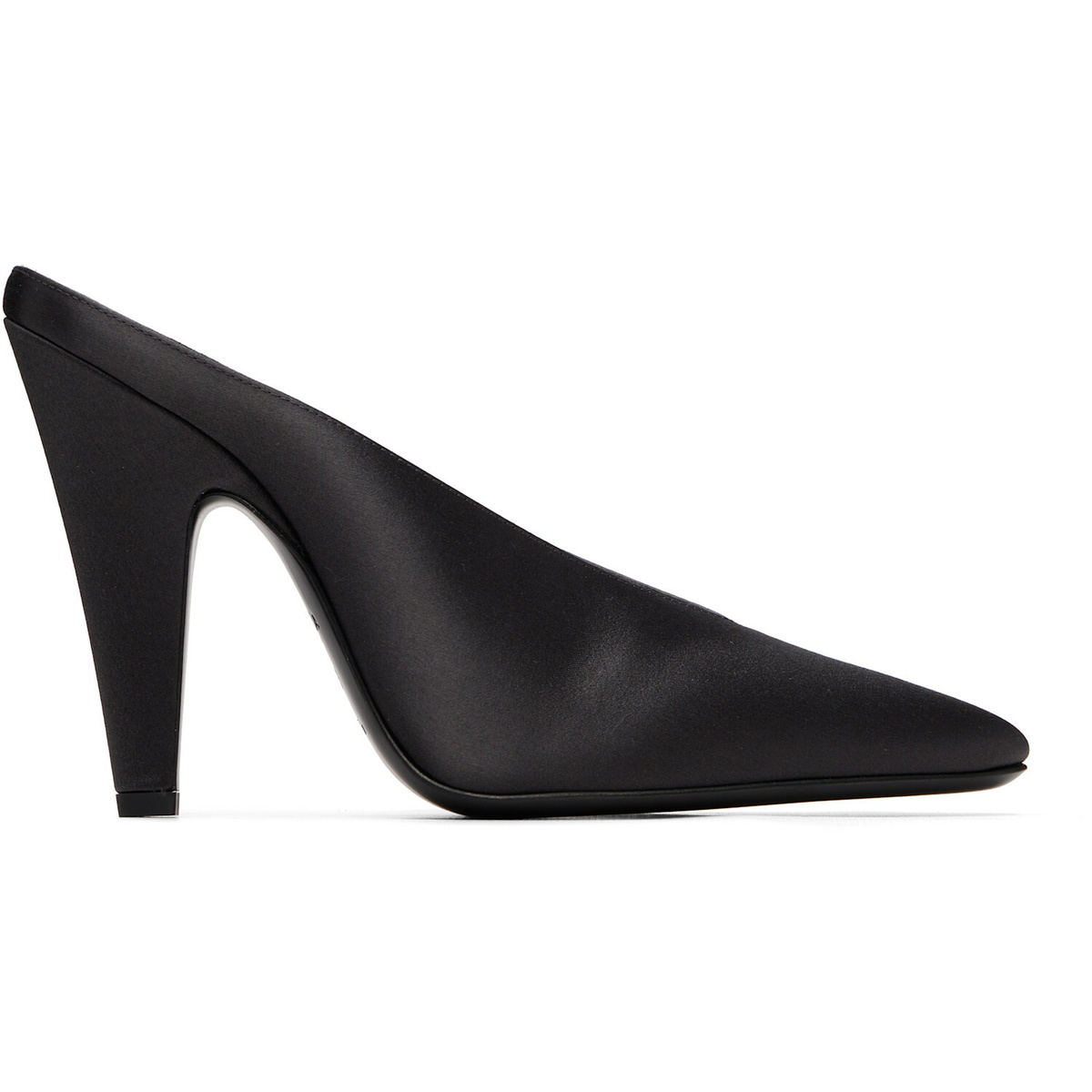 ALAÏA Gray Cone Mule Heels