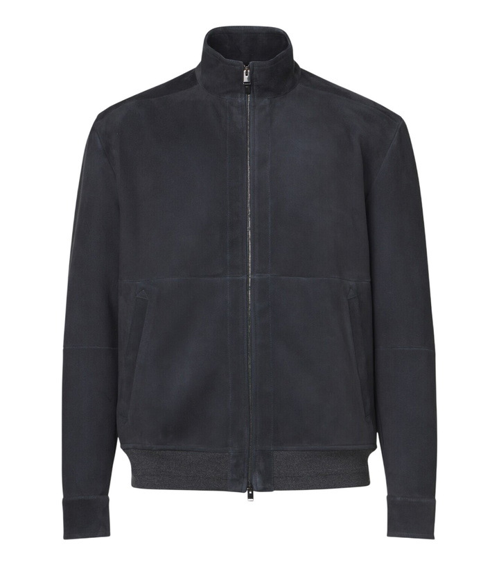Photo: Canali Suede bomber jacket
