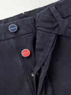 Kiton - Straight-Leg Lyocell-Blend Trousers - Blue