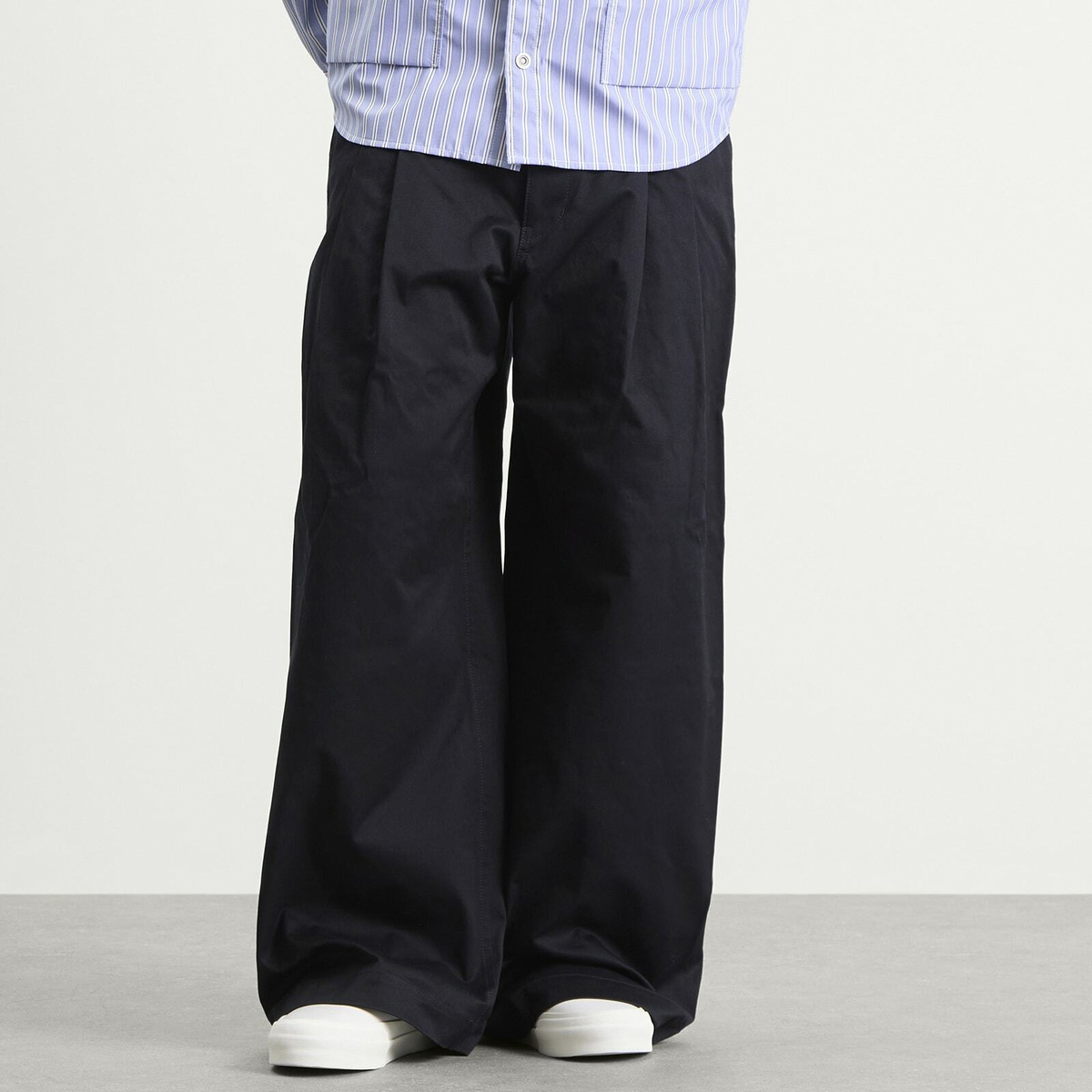 Comme des Garçons Homme Men's Cloth Chinos in Navy