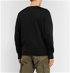 RRL - Logo-Appliquéd Fleece-Back Jersey Sweatshirt - Black
