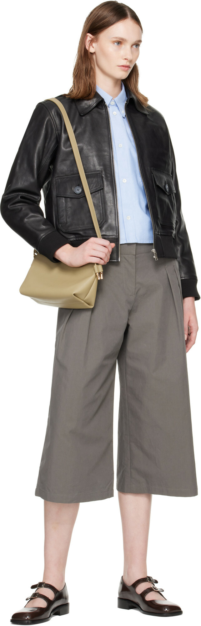 A.P.C. Khaki Ninon Mini Bag