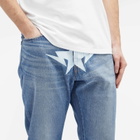 A Bathing Ape Men's Twin Star Relaxed Fot Jeans in Light Indigo