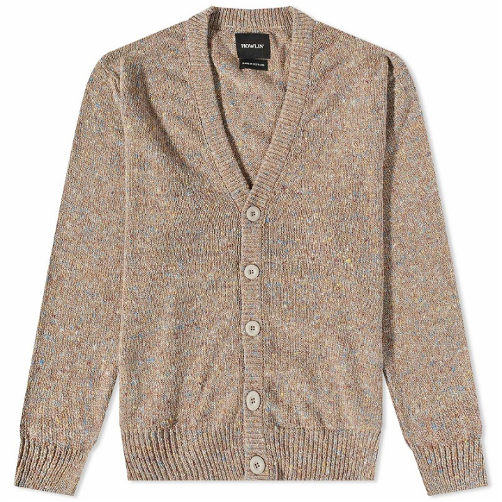 Photo: Howlin by Morrison Men's Howlin' Crystal Knitted Cardigan in Camel Mix