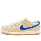 Nike Men's Dunk Low PRM Sneakers in Sesame/Blue Jay-Sail/Sanddrift