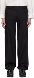 GR10K Black Poplin Cargo Pants