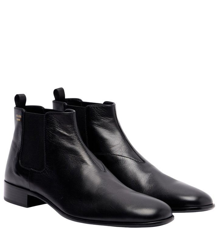 Photo: Prada Leather Chelsea boots