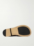 LOEWE - Campo Collapsible-Heel Croc-Effect Leather Loafers - Brown