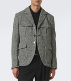 Junya Watanabe Herringbone wool-blend blazer