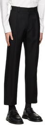 Solid Homme Black Vented Trousers