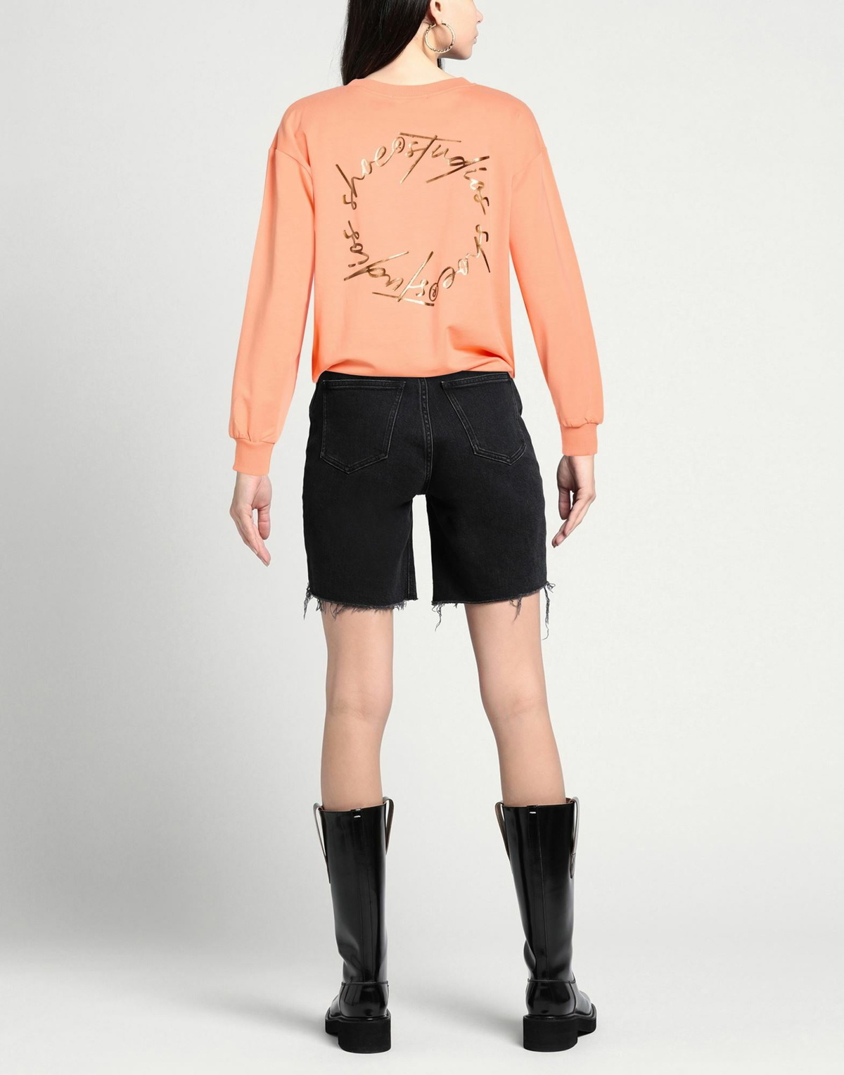 Shoe Womens Sweatshirt in Orange