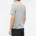 Comme Des Garçons Homme Men's Chest Logo T-Shirt in Top Grey