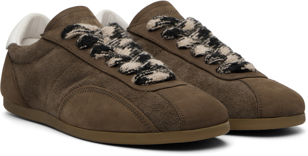 Represent Brown Low-Pro Nubuck Sneakers