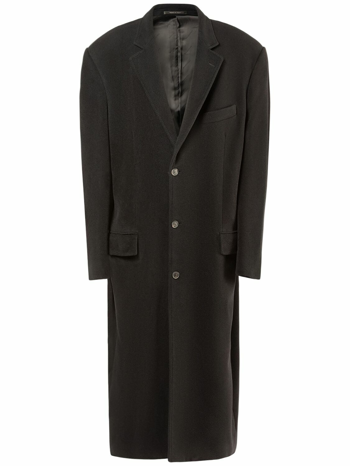 BALENCIAGA - Oversize Cashmere Blend Coat Balenciaga