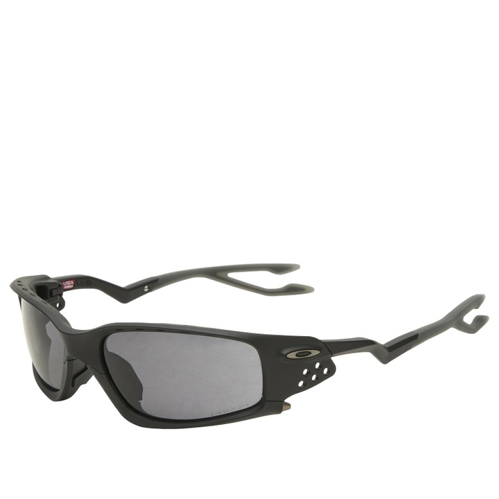 Photo: Oakley Plantaris SQ Sunglasses in Matte Black/Prizm Grey 
