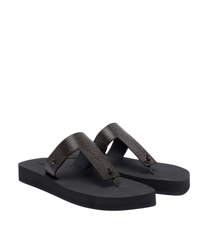 Photo: Christen Edge leather thong sandals