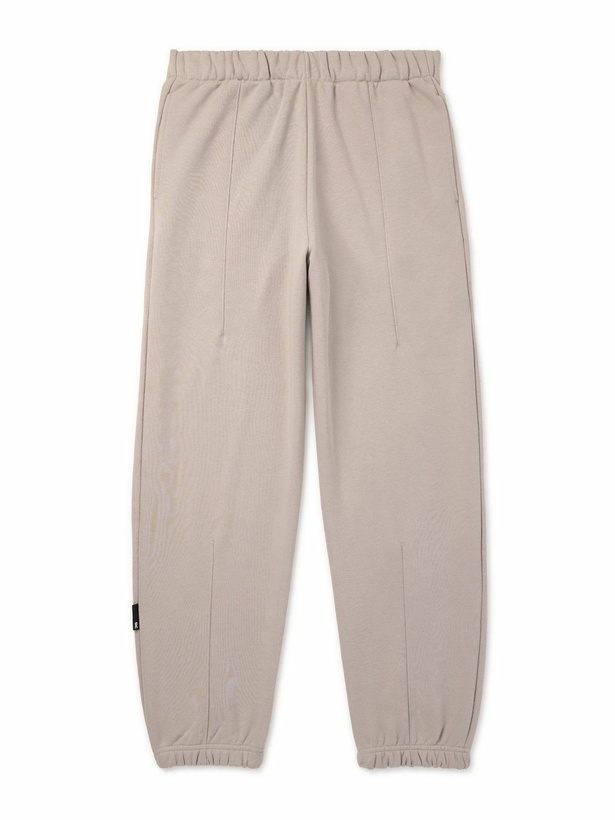 Photo: ON - Club Tapered Organic Cotton-Blend Jersey Sweatpants - Neutrals
