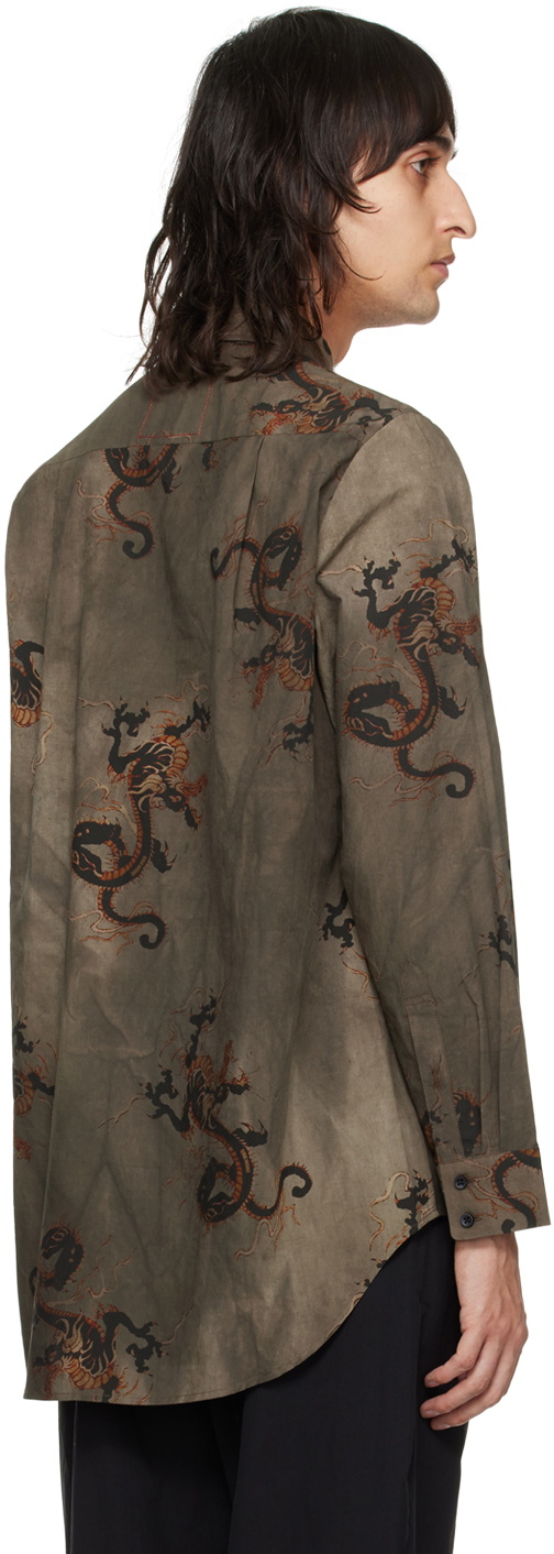 UMA WANG Gray Tab Shirt