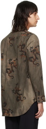 UMA WANG Gray Tab Shirt