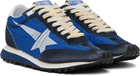 Golden Goose Blue Marathon Sneakers