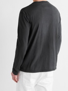 Polo Ralph Lauren - Logo-Embroidered Slub Cotton-Jersey Henley T-Shirt - Black