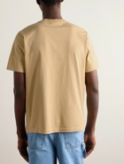 Maison Kitsuné - Logo-Appliquéd Cotton-Jersey T-Shirt - Brown