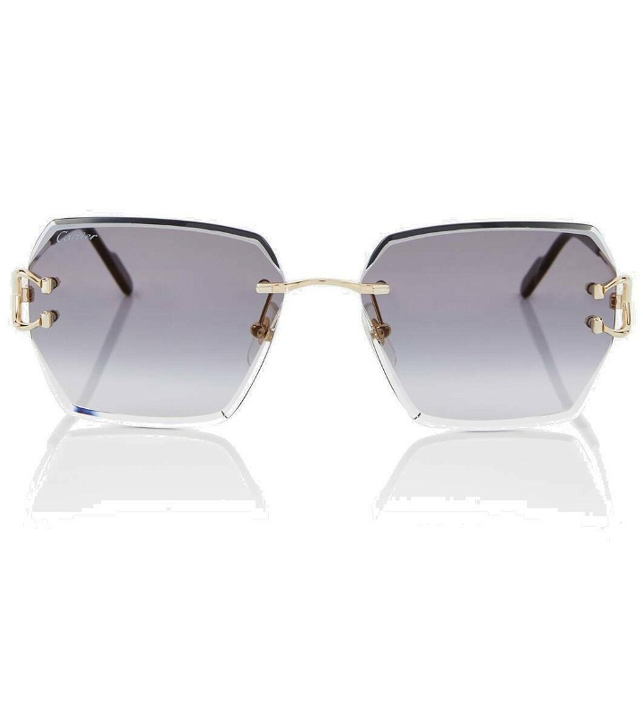 Photo: Cartier Eyewear Collection Signature C de Cartier square sunglasses