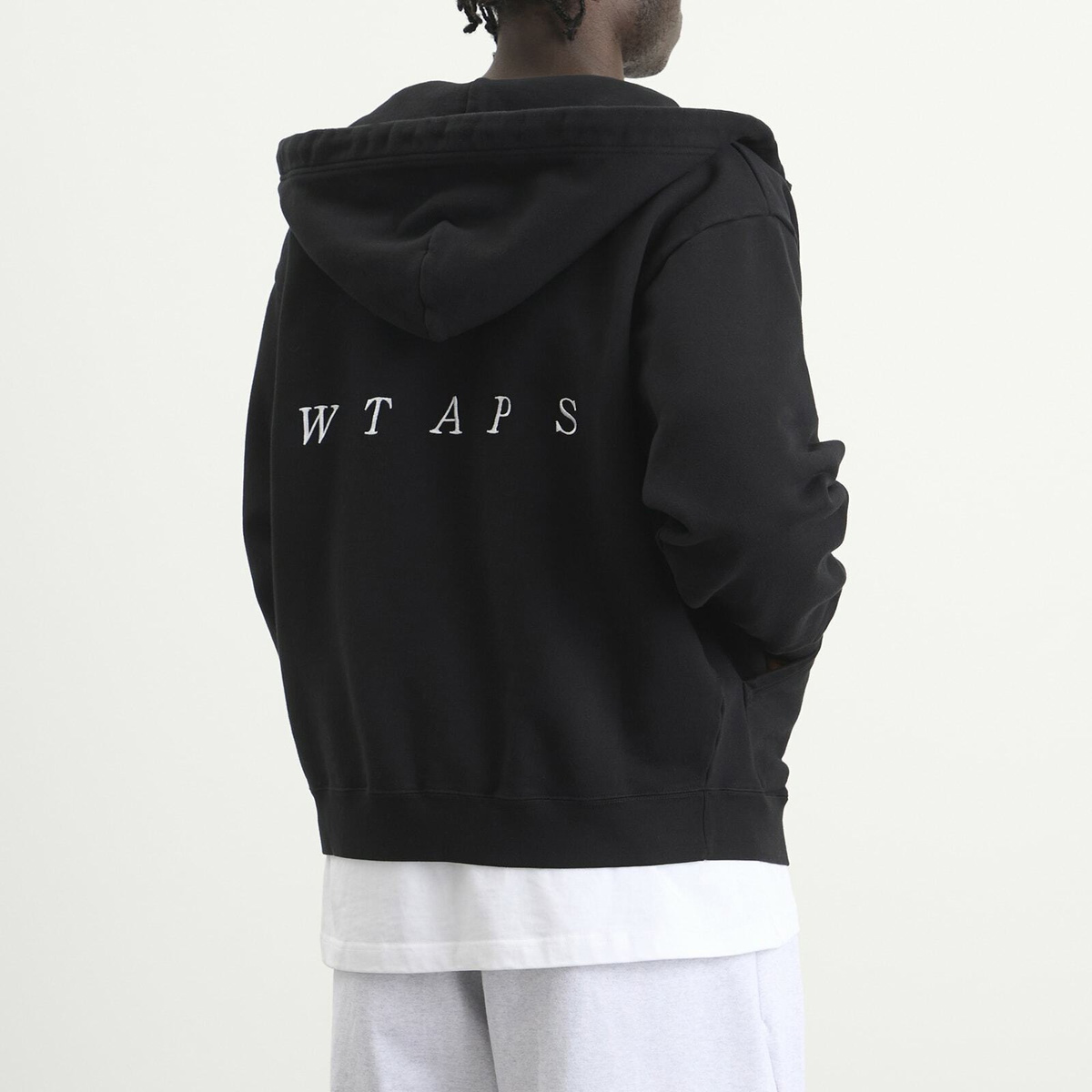 WTAPS Men's Throwdy Zip Hoody in Black WTAPS