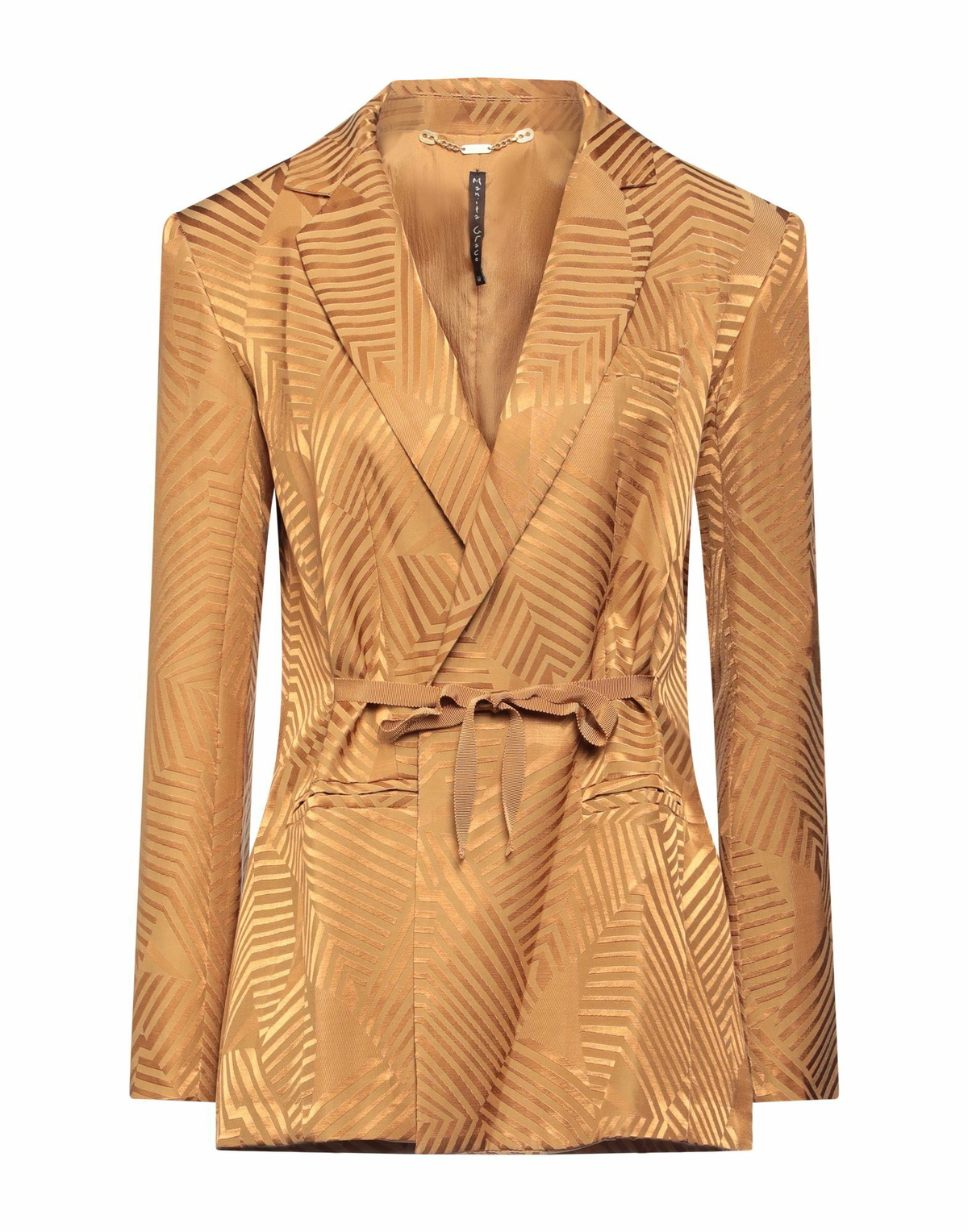 Manila Grace Womens Blazer Camel