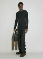 Dolce & Gabbana Embossed Logo Leather Crossbody Bag