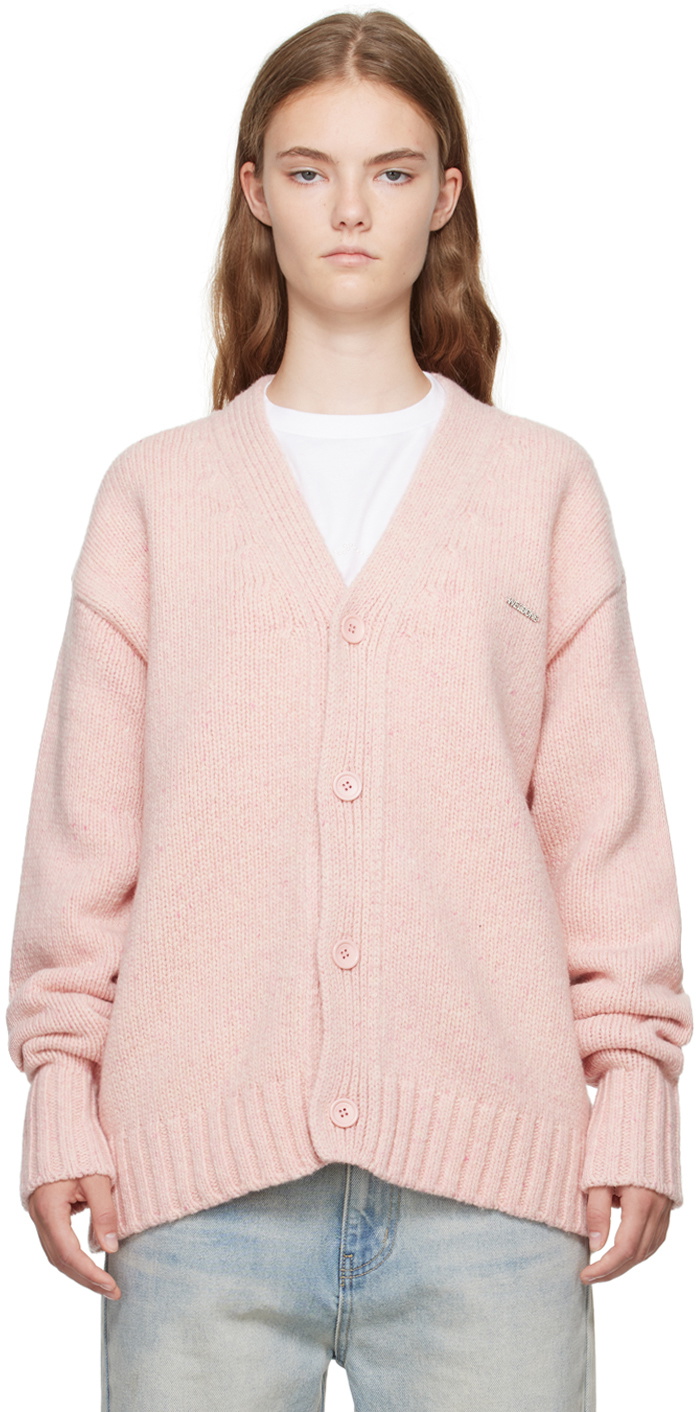 We11done Pink Chunky Cardigan