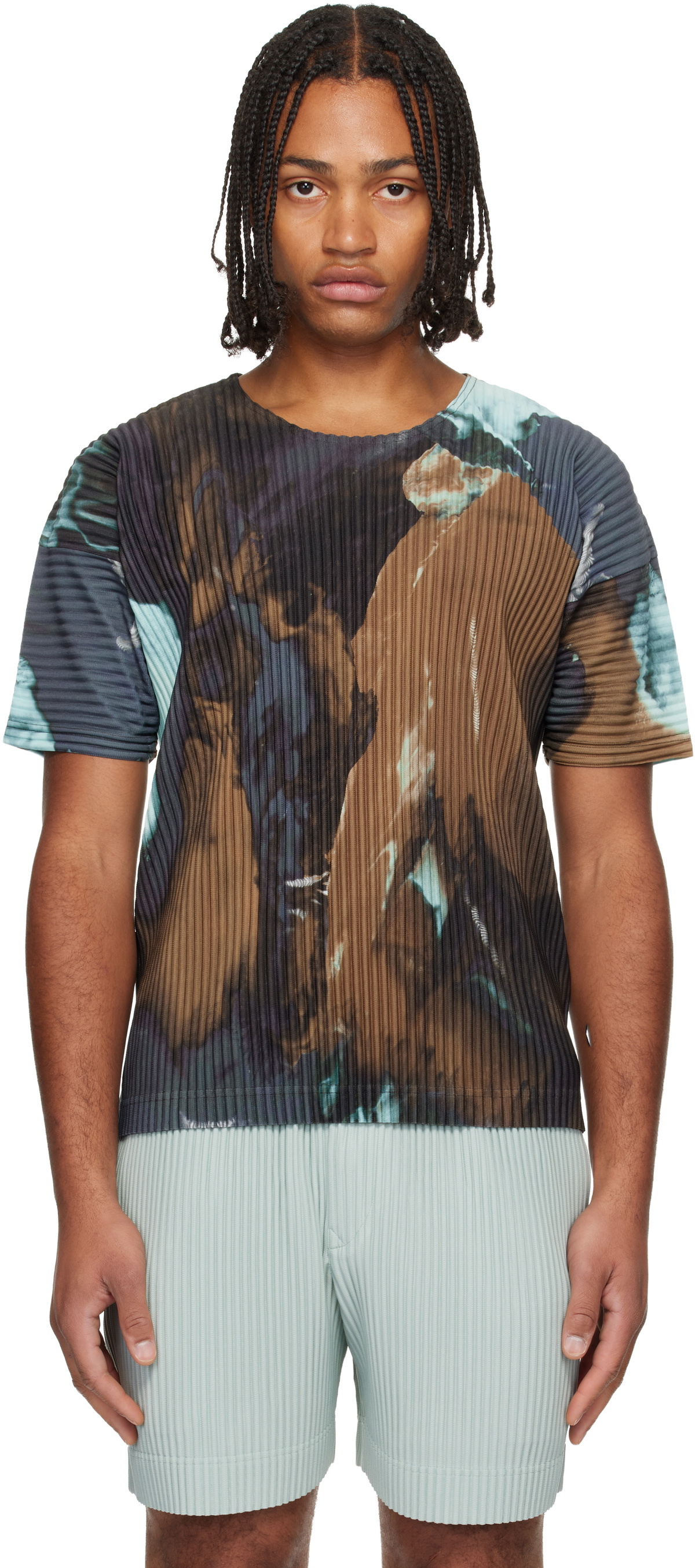 HOMME PLISSÉ ISSEY MIYAKE Multicolor Agate T-shirt Homme Plisse