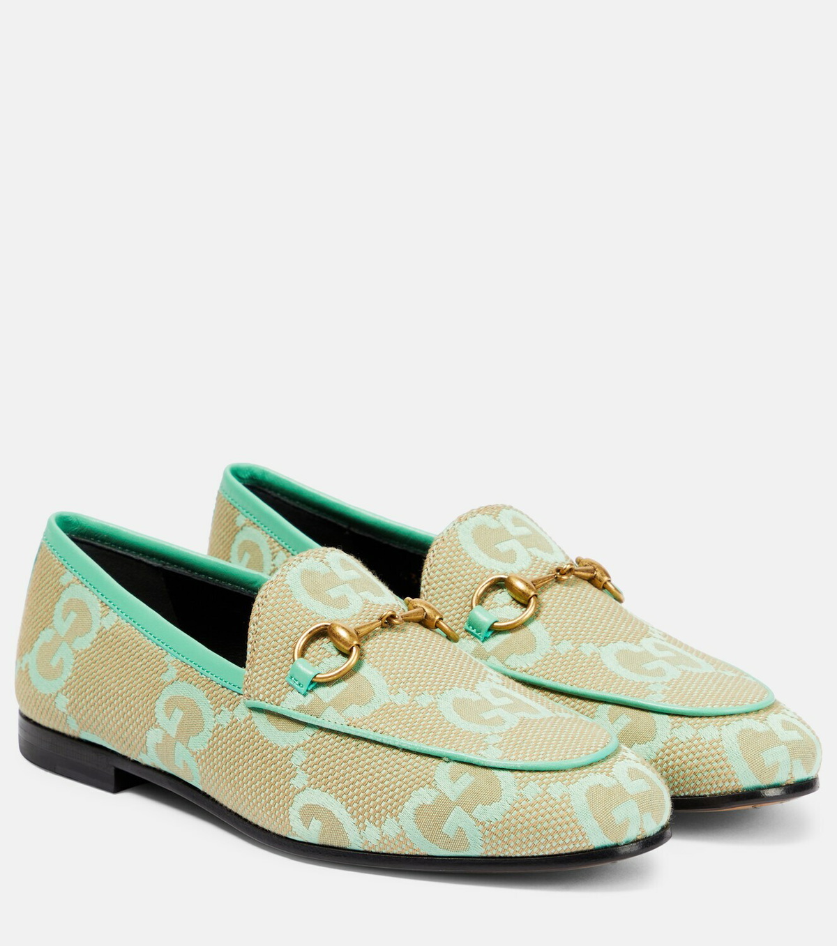 【現行品】GUCCI JORDAAN LOAFER ジャンボGG ローファー Gucci - Jordaan Jumbo GG canvas loafers Gucci